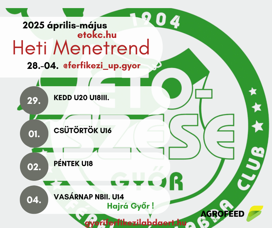 Heti Menetrend