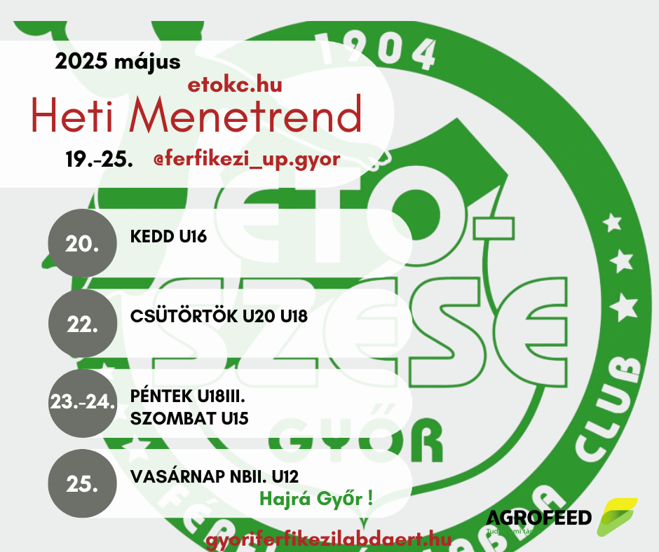 heti menetrendünk